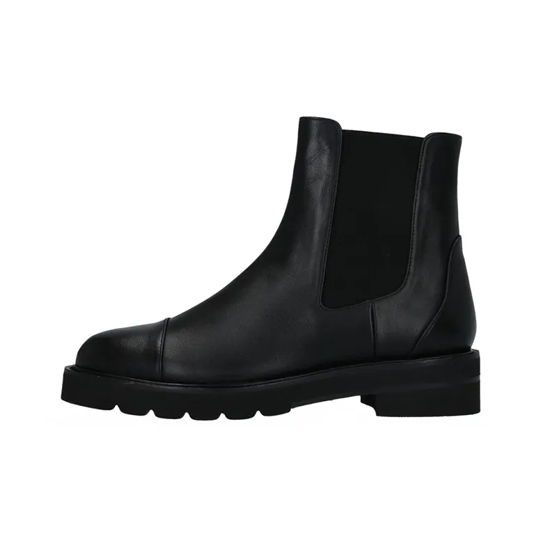Stuart Weitzman/SW FRANKIE LIFT BOOTIE Short Chelsea Boots 3cm Women's Black-0
