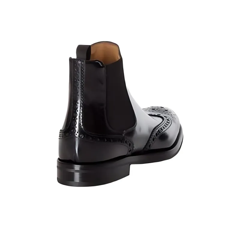 CHURCH'S Charlize Brogue-detail Ankle Boots-3