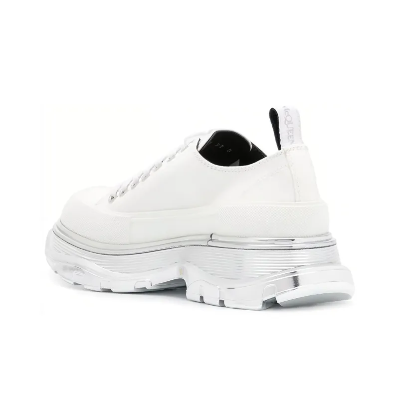 Alexander McQueen Tread Slick Ankle Length Martin Boot Men's White-3