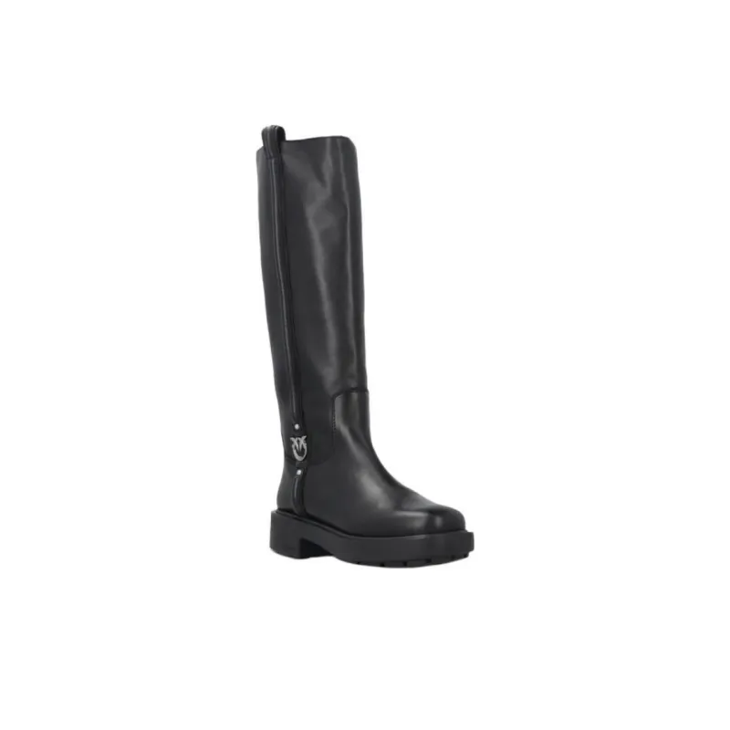 PINKO Logo Detailed High Boots Women's-1
