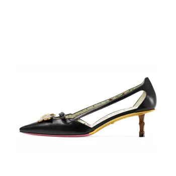 GUCCI Slim Heel High Heels Women's Black