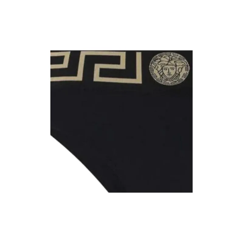 VERSACE Greca Printed Waistband Bikini Bottoms-2