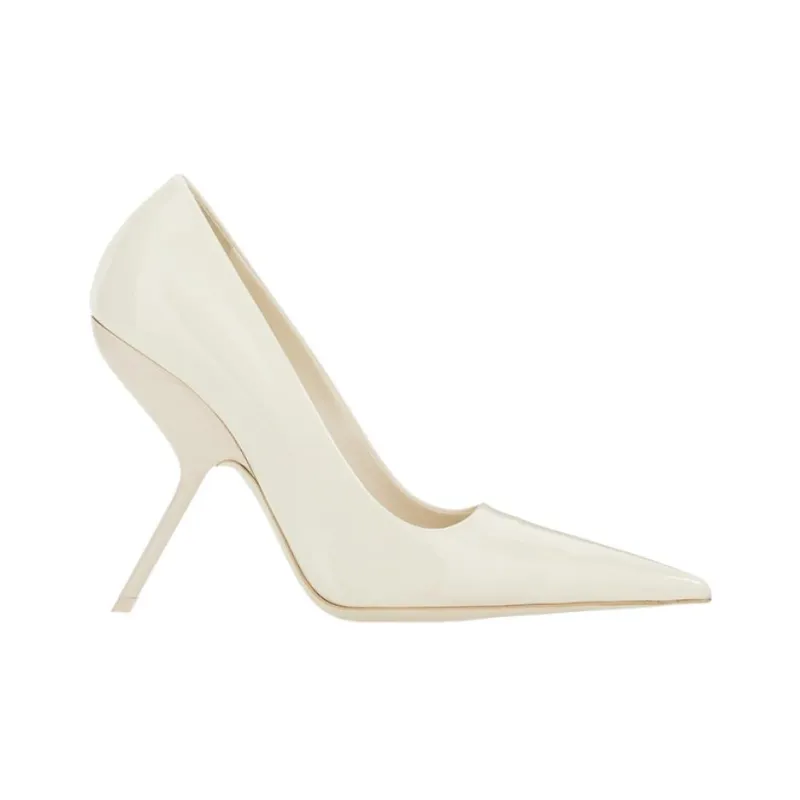 FERRAGAMO Slim Heel High Heels 10.5cm Women's White-1