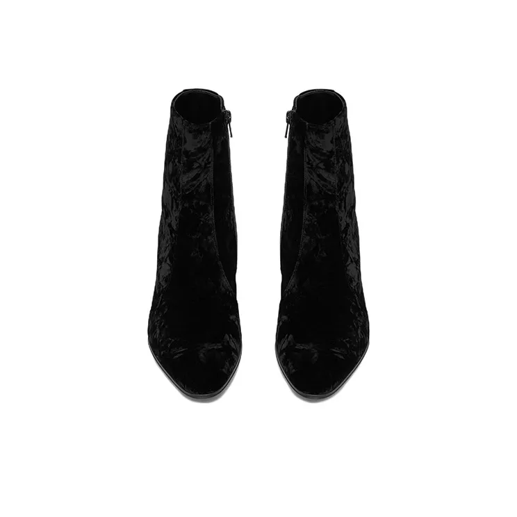 SAINT LAURENT Vassili Ankle Boots Women's Black-3