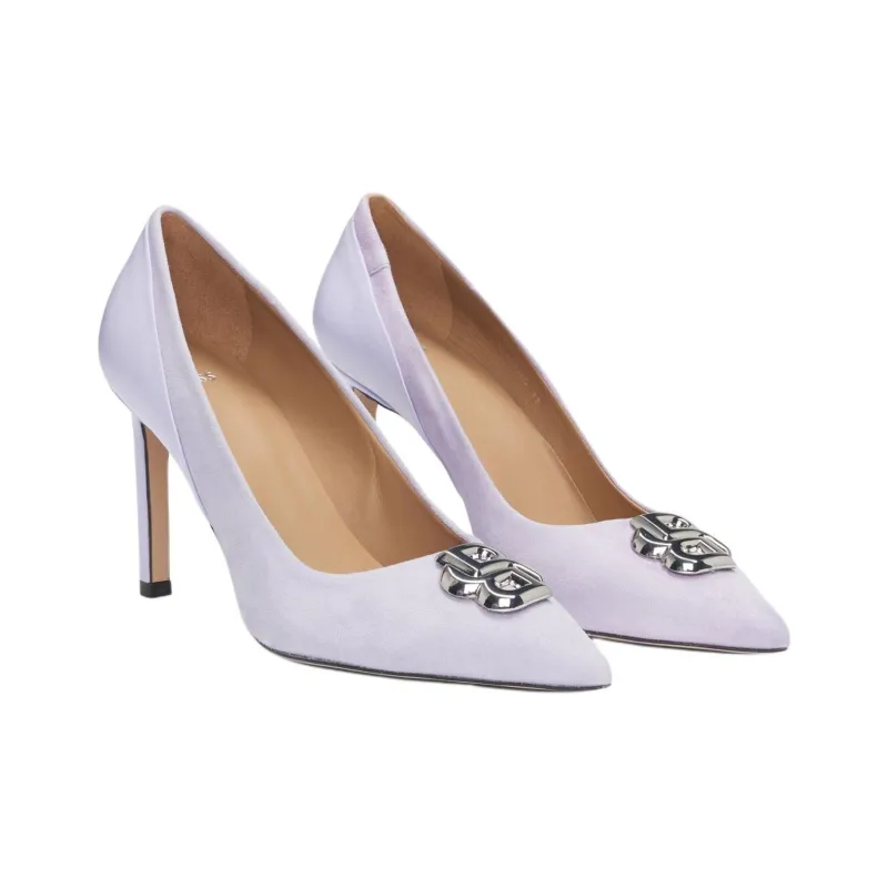 HUGO BOSS Slim Heel High Heels 9cm Women's Purple-2