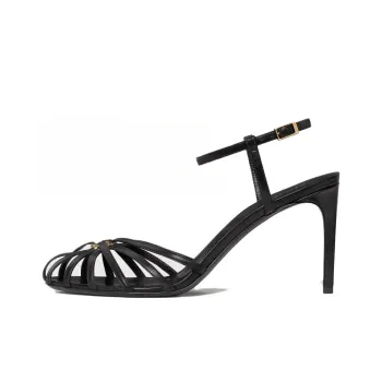 CELINE Triomphe Slim Heel High Heels 5cm Women's Black