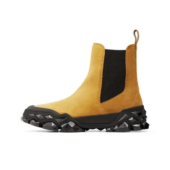 Diamond x Jimmy Choo Chelsea Short Chelsea Boots Unisex Camel
