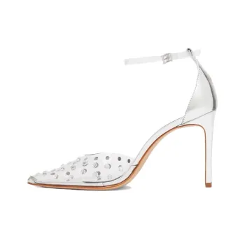 Schutz Crystal embellished Transparent Pumps