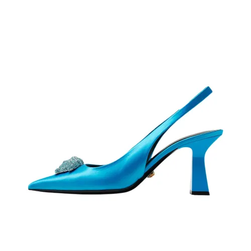 VERSACE La Medusa High Heels 7cm Women's Blue