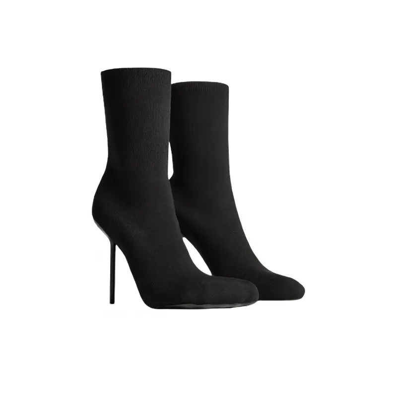 Balenciaga Anatomic 110mm Knitted Boots-1