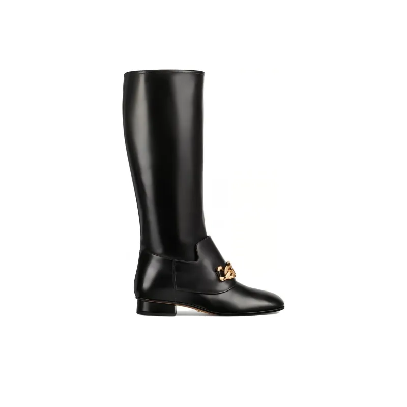 GUCCI Knee high Boots Women's Black-1