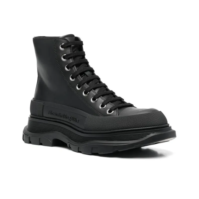 Alexander McQueen Chunky High top Sneakers 'Black' Women's-4
