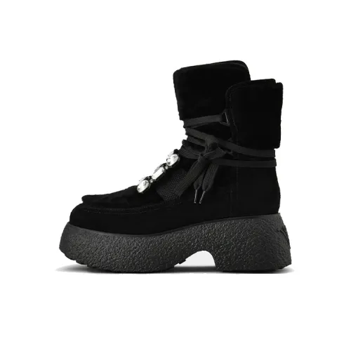 Roger Vivier Viv' Rangers Ankle Boots Women's Black
