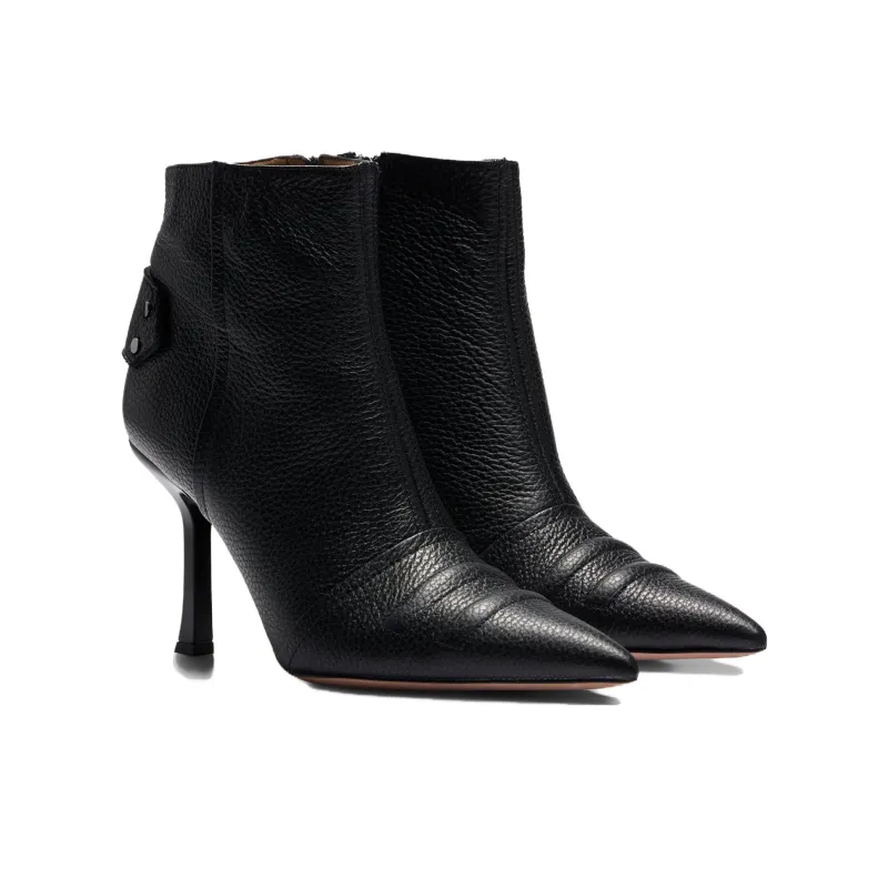 HUGO BOSS Ankle Boots 9cm Women's Black-2