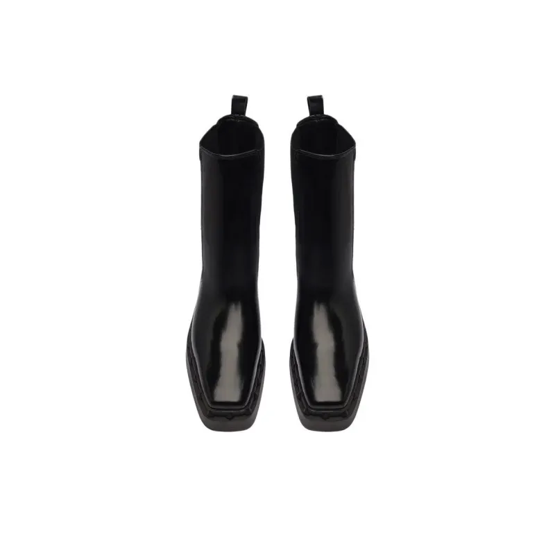 Schutz Short Chelsea Boots 4.8cm Women's Black-4