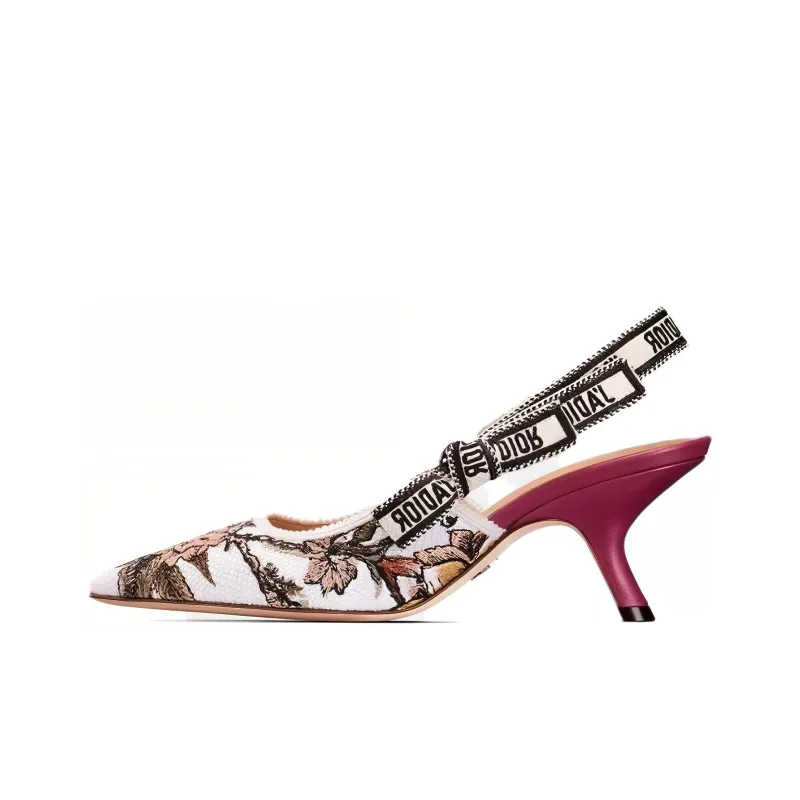 DIOR J'Adior Slim Heel High Heels Women's White-0