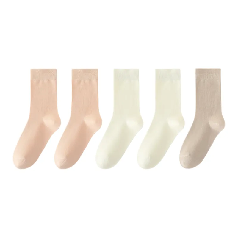 Lan Miao Mid Calf Socks Women's 5 Pack-3
