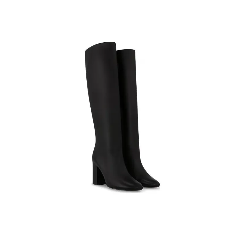 LOUIS VUITTON Donna Knee high Boots 8.5cm Women's Black-2