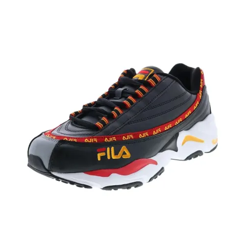 Ray Tracer x FILA DSTR97 Anti-Slip Wear-Resistant Low-Top Casual Running Shoes Men's Black