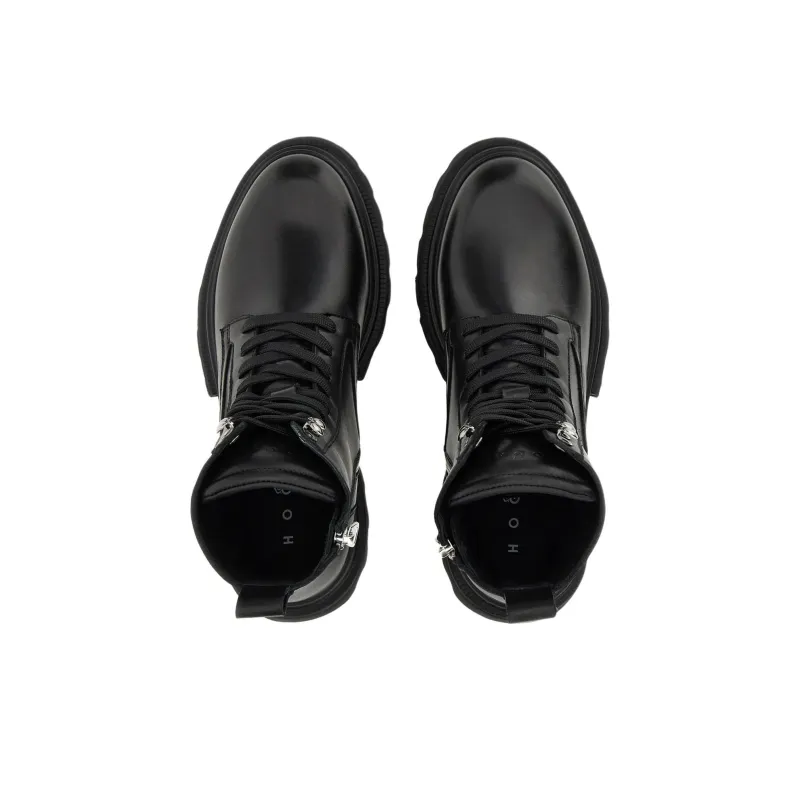 HOGAN Chunky Sole Lace Up Ankle Boots Women's-5
