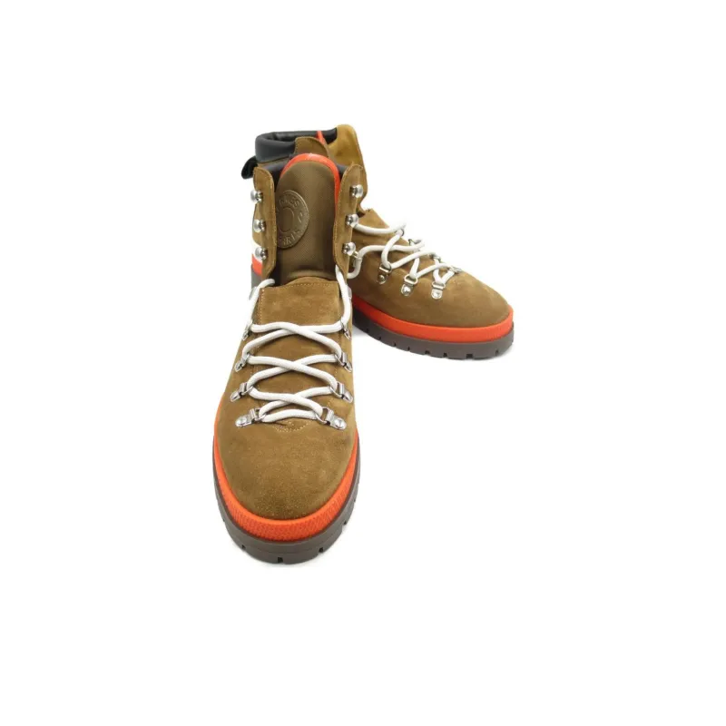HERMES Denivele Ankle Boots Men's Brown-3