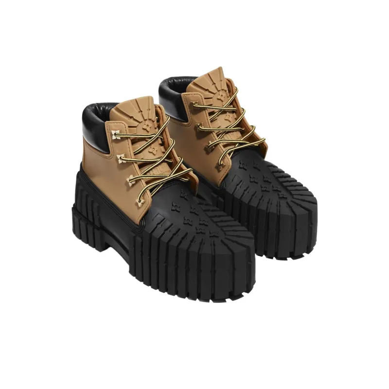 MSCHF Ankle Boots Unisex Black Brown-2