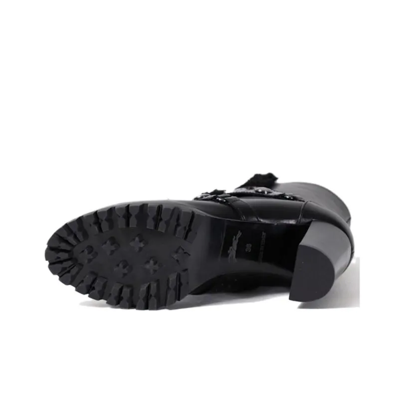 LONGCHAMP Ankle Boots Women's Black-4