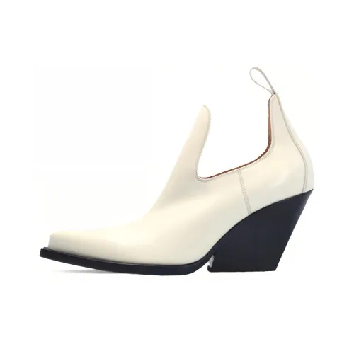 Bottega Veneta Lean Ankle Boots Women's Wax White