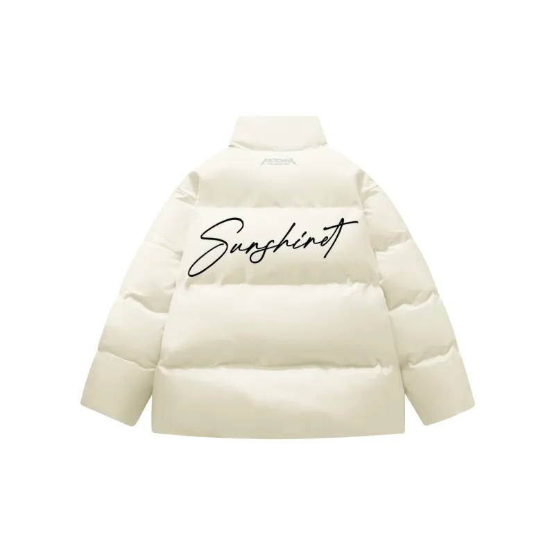 YAYA Down Jacket Unisex Pink White-11