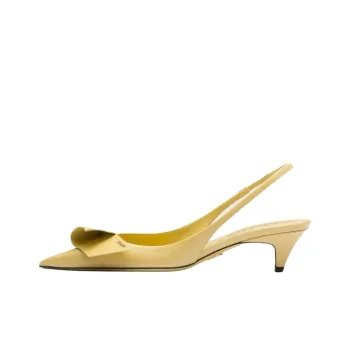 PRADA 45mm Bow-appliqué Slingback Pumps