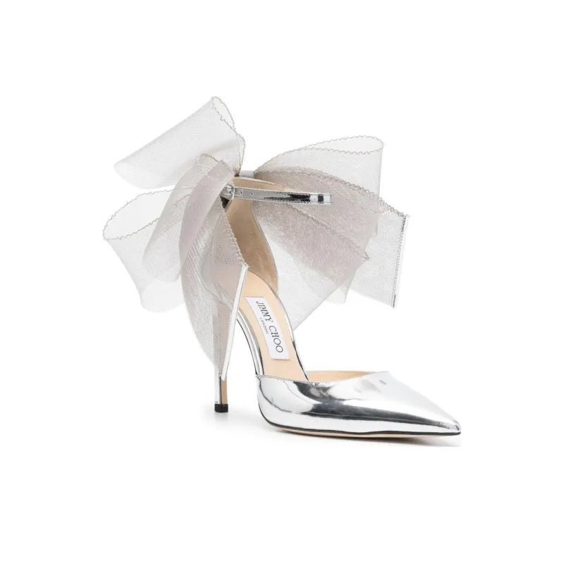 Jimmy Choo Averly 100mm Oversized-bow Pumps-4