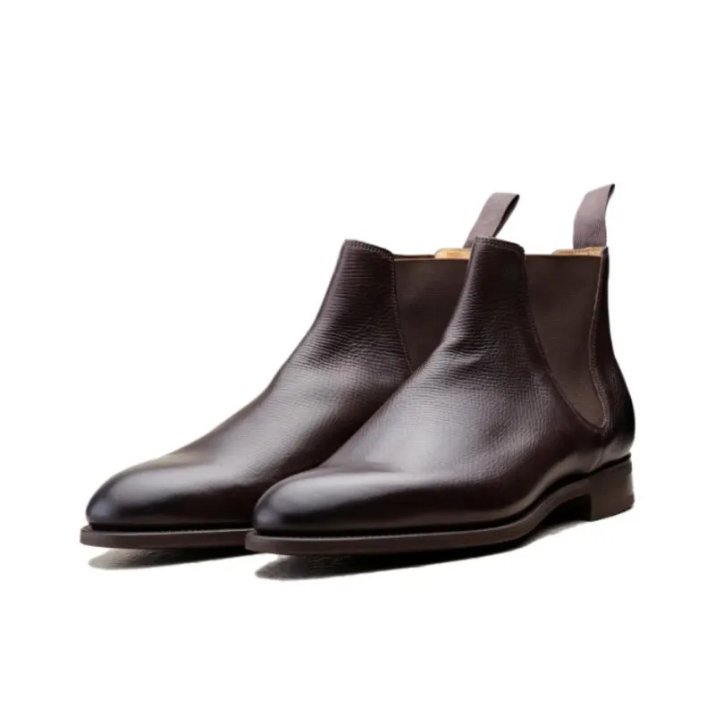 Edward Green Chelsea Boots Men's Dark Brown-3