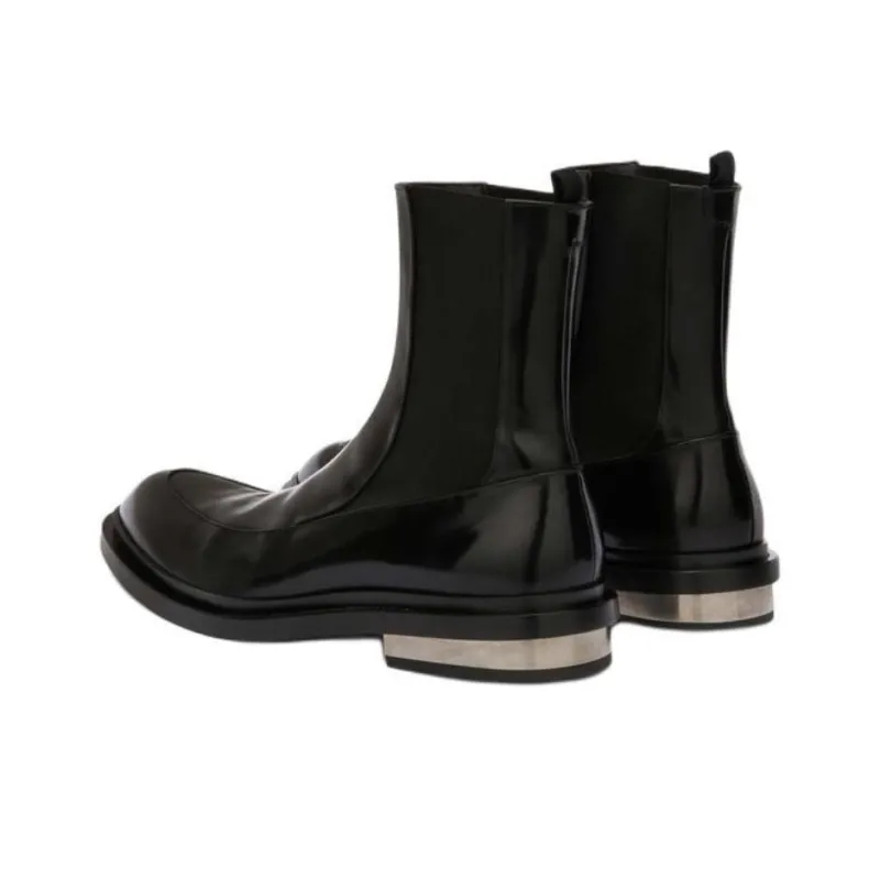 JIL SANDER Short Chelsea Boots Men's Black-3