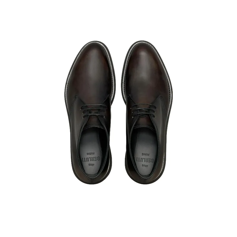 BERLUTI Alessio Ankle Boots Men's Charcoal Brown-3