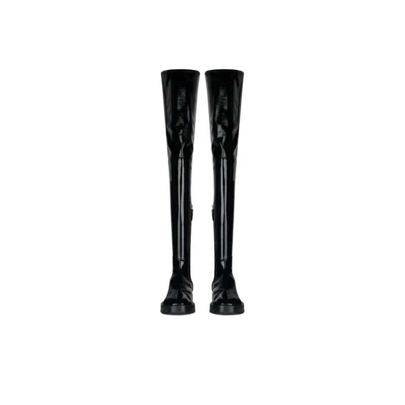 Givenchy Women's Squared Thigh Boot 'Black'-3