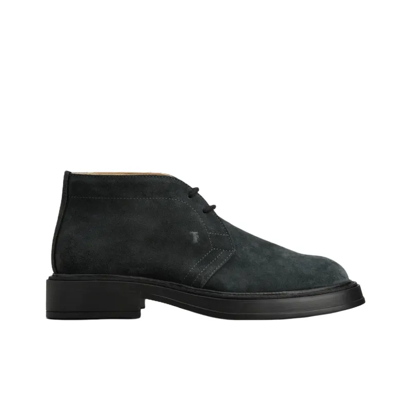 TOD'S Desert Round Toe Lace Up Boots-1