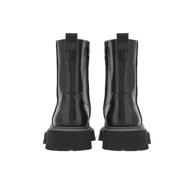 FERRAGAMO Leather Ankle Boots-4