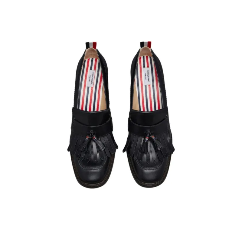 THOM BROWNE Kilt 75mm Tassel-trim Loafers-2