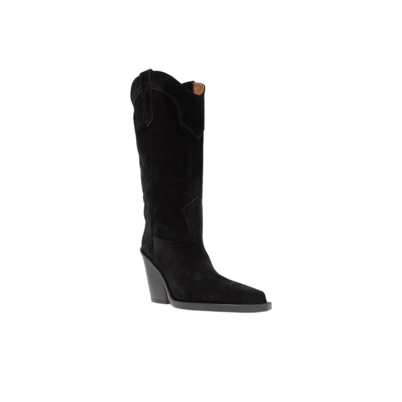 Paris Texas Dakota Knee-high Boots 10.5cm Women's Black-1