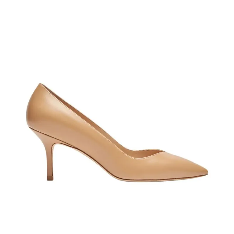 Stuart Weitzman/SW Eva Slim Heel High Heels 7.5cm Women's Dark Beige-1