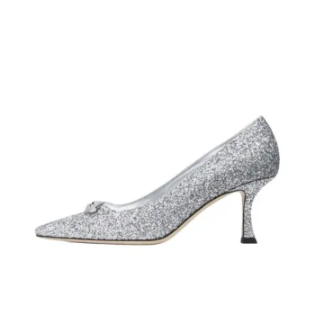 Jimmy Choo Ryker Slim Heel High Heels 7cm Women's Silver