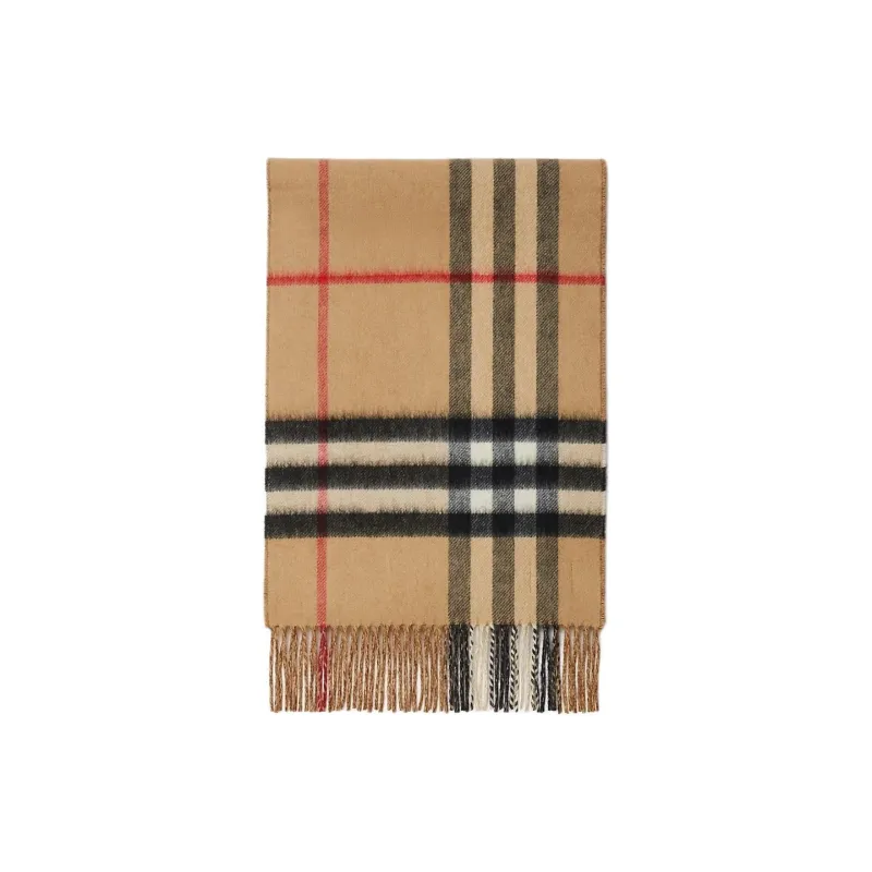 Burberry Two tone Checked Cashmere Scarf-5
