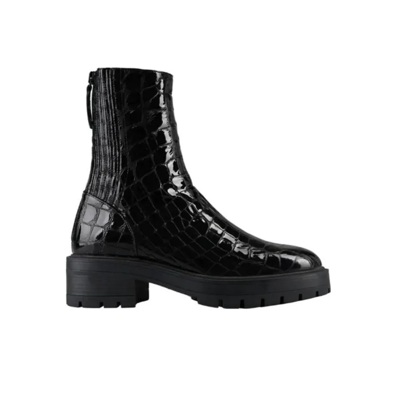 AQUAZZURA Crocodile-effect Boots-1