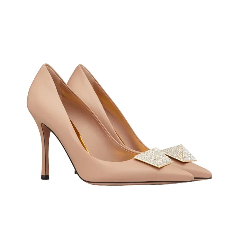 Valentino Garavani One Stud Pointed Toe Pumps-2
