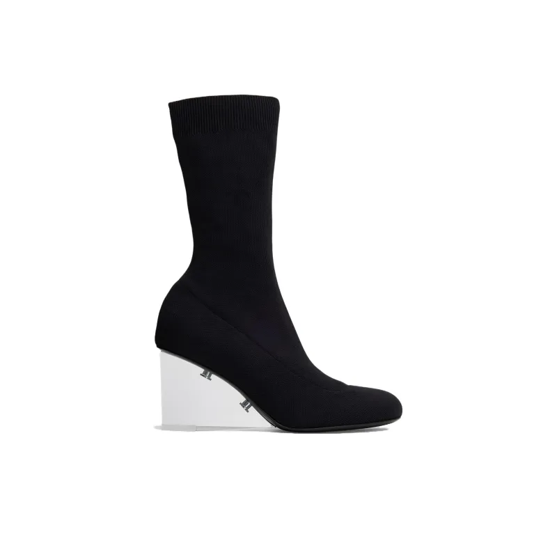 Alexander McQueen Knitted Round Toe Boots Women's-2