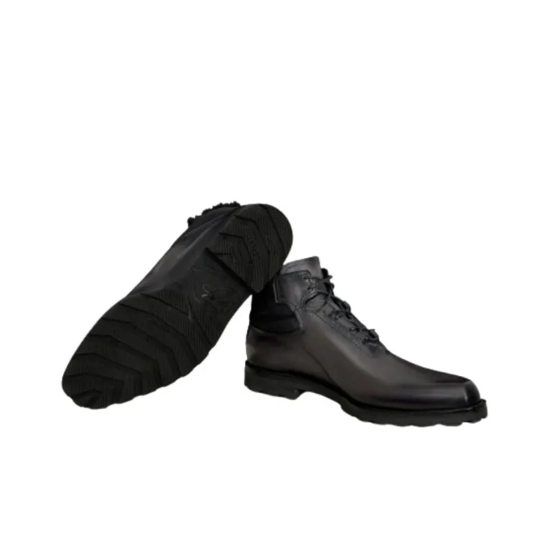BERLUTI Ankle Boots Men's Black Gray Color-4