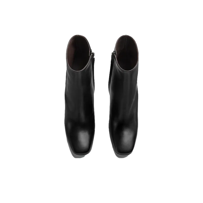 Bottega Veneta Canalazzo Ankle Boots 10cm Women's Black-3