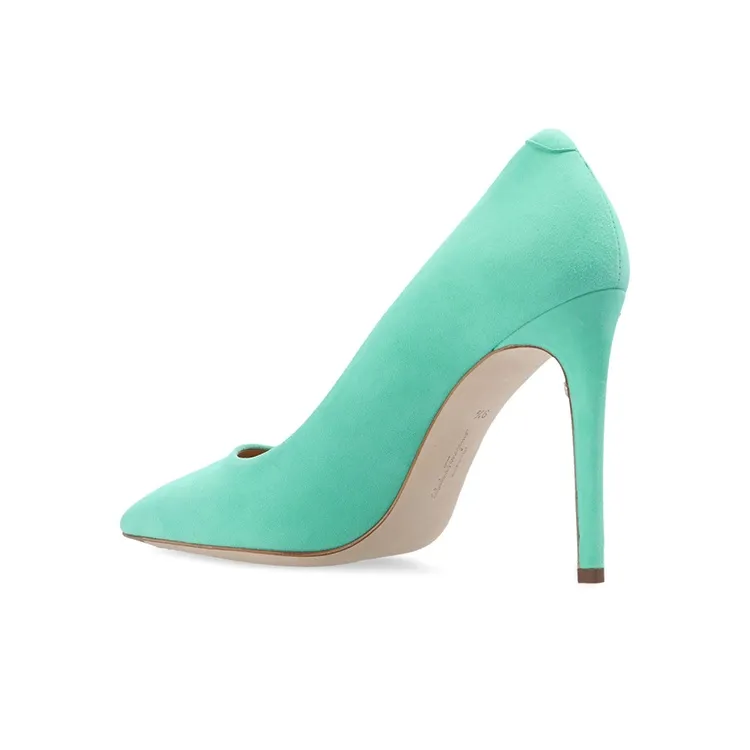 FERRAGAMO Ilary X5 105mm Suede Pumps-3