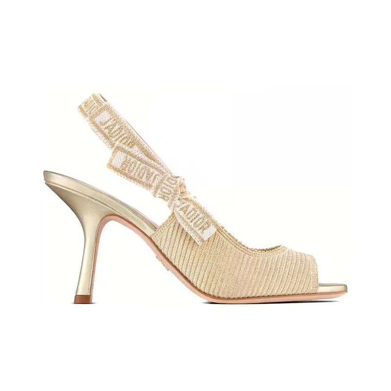 DIOR J'Adior Slim Heel High Heels Women's Gold-1