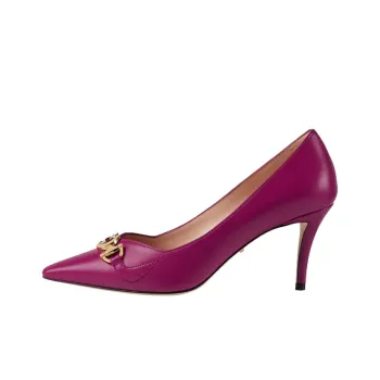 GUCCI Zumi Slim Heel High Heels 7.5cm Women's Fuchsia